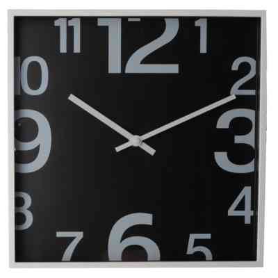 Настінний годинник Optima SQUARE пластиковий, чорний (O52101) Вінниця