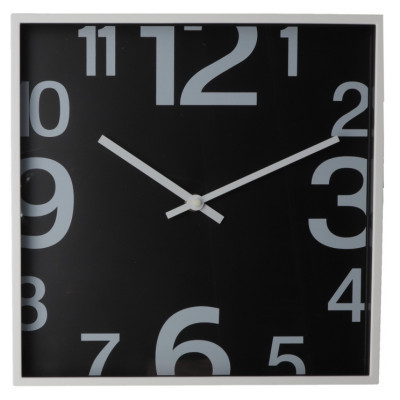 Настінний годинник Optima SQUARE пластиковий, чорний (O52101) Вінниця - фото 1