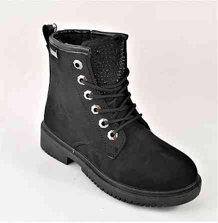 Зимові Черевики Черні Напівчоботи на хутрі Блискавки (розміри: 36) ВідеоОбзор — 820 Дніпро