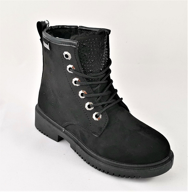 Зимові Черевики Черні Напівчоботи на хутрі Блискавки (розміри: 36) ВідеоОбзор — 820 Дніпро - фото 5