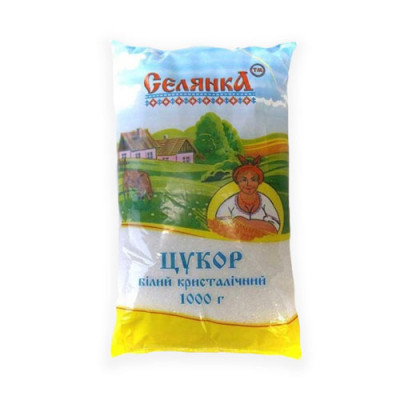 Сахар Селянка белый 1 кг (435988) Винница - изображение 1