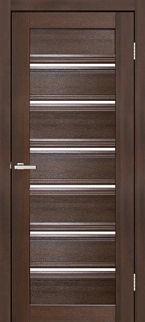 Міжкімнатні двері Оміс Dora 01 Каштан Європейський сатин 700х2000 мм Київ - фото 1