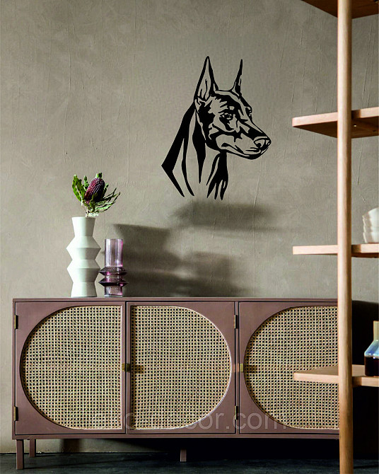 Декоративне настінне Панно «Доберман», Декор на стіну Київ - фото 8