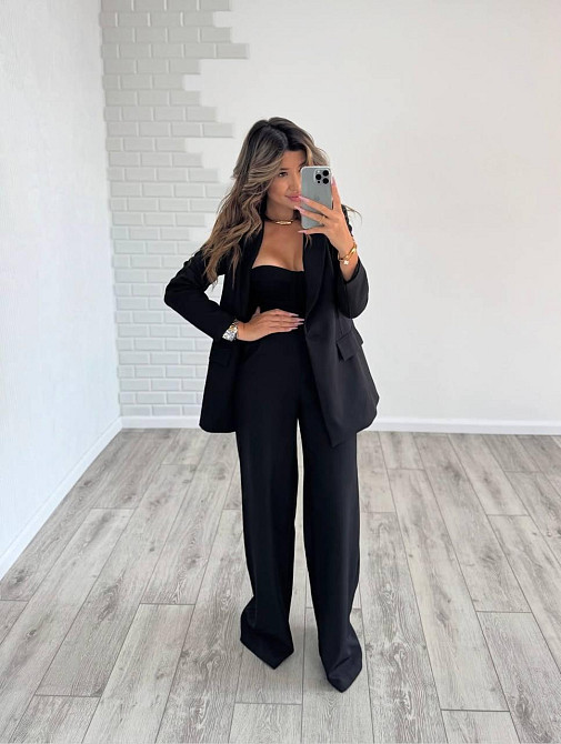 Женский стильный классический костюм двойка, костюмка Одесса - изображение 2