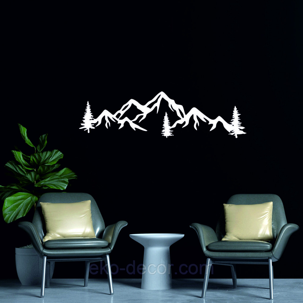 Декоративное настенное Панно «Гори», Декор на стену 70*19 см, Белый Киев - изображение 5