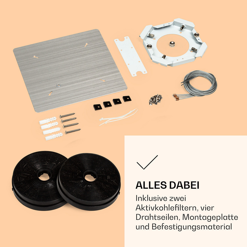 Вытяжка Futurelight Smart Island с циркуляцией воздуха 420 м³/ч LED нержавеющая сталь серебристая (Германия, Ровно - изображение 6