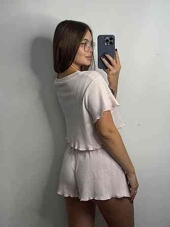 Женский трикотажный комплект для дома Розовый XS-S Харьков