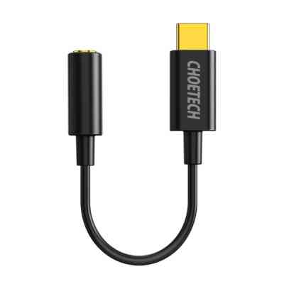 Перехідник USB-C to 3.5m stereo-audio (CDLA) Choetech (AUX003-BK) Вінниця