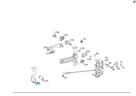 Mercedes-Benz  A1688200426 Блок управління іммобілайзером A-class W168 SLK R170 Одеса