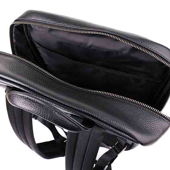 Городской рюкзак унисекс из натуральной кожи Vintage 23046 Черный Киев