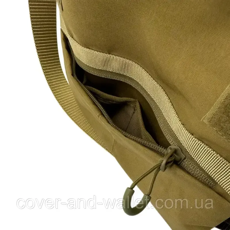 Мужская тактическая сумка мессенджер через плечо на липучке в цвете койот 902722 Киев - изображение 3