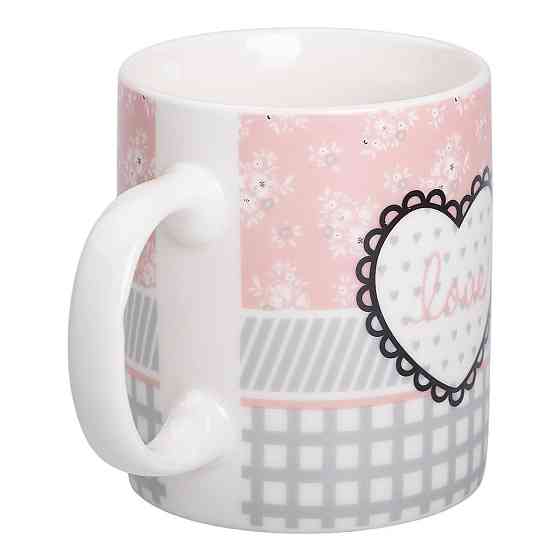 Чашка фарфоровая 400 мл з надписом і серцем Lugi Київ
