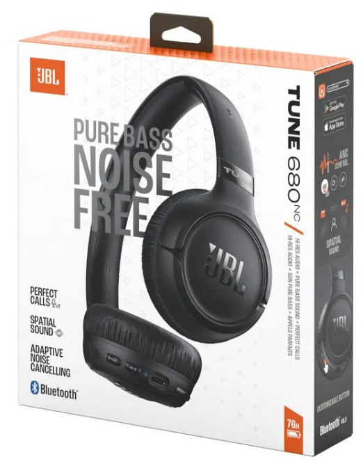 Гарнитура JBL TUNE 680NC Black (JBLT680NCBLK) (7225529) Киев - изображение 10