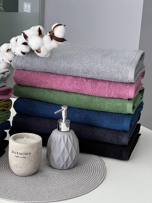 Рушник махровий Ideal Textile однотонний 50х90 см 360 г/м2 (56861134) Чернівці - фото 4