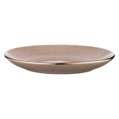 Тарілка Ardesto Emilia, 20см, кераміка, коричневий (AR0819EBR) Вінниця - фото 3