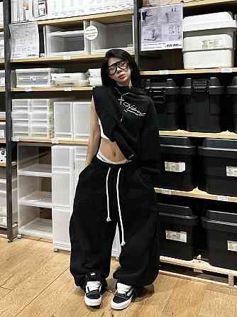 Женский стильный повседневный оверсайз-костюм  тринитка на флісі Одесса