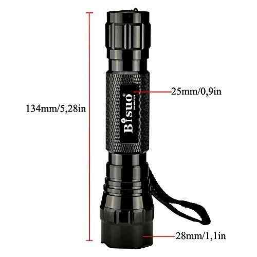 Ліхтарик WF-501B з 3 режимами CREE XPE-Q5 395-410 + чорна кобура для пістолета + повний комплект з акумулятором 18650 Київ