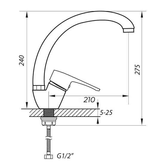 Кухонний змішувач Zerix PUD4 045 – надійний та стильний, модель ZX2994 Харків