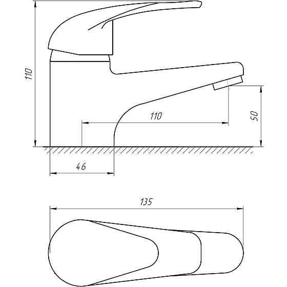 Смеситель для умывальника EcoMix ENERGO E-GEZ-101 Киев