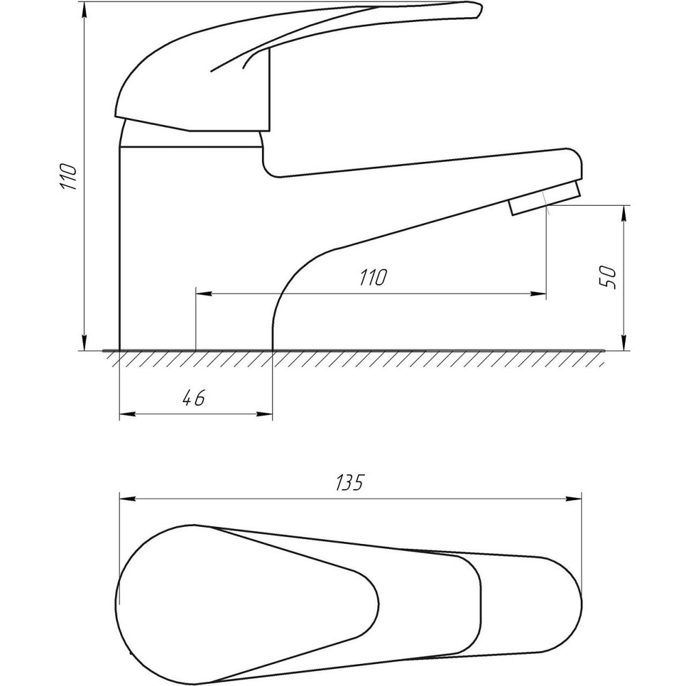 Змішувач для умивальника EcoMix ENERGO E-GEZ-101 Київ - фото 5