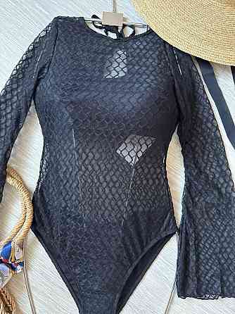 Закритий жіночий купальник із захистом від сонця Чорний, XS Харків