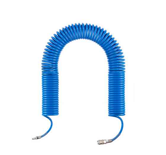 Шланг спиральный полиуретановый 6.5×10 мм, 20 м, с быстроразъемными соединениями INTERTOOL PT-1713 Киев