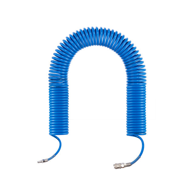 Шланг спіральний поліуретановий 6,5×10 мм, 20 м, зі швидкороз'ємними з'єднаннями INTERTOOL PT-1713 Київ - фото 2