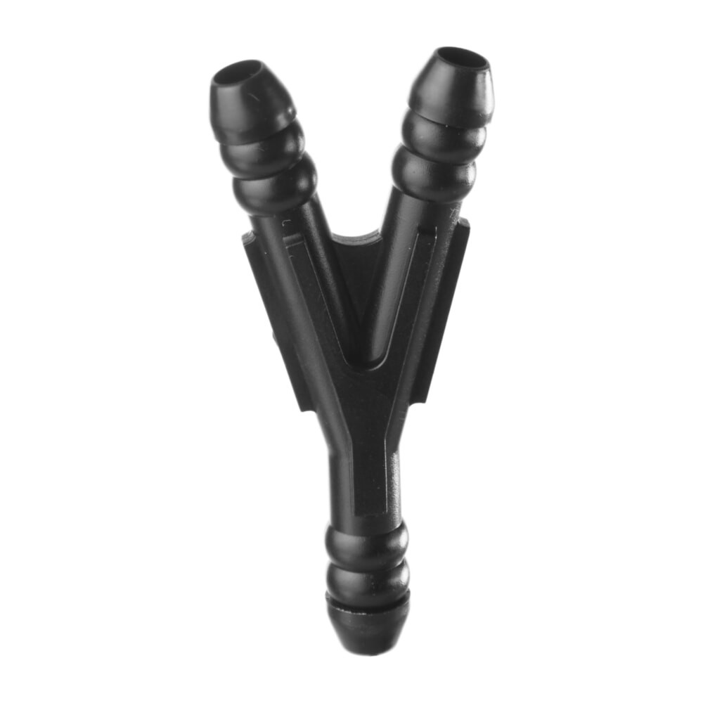 Фітинги, форсунки омивача, Фітинг (з'єднувач трубок) Y-подібний, Чорний, Пластик, Розміри (мм): D-6.2 Київ - фото 1