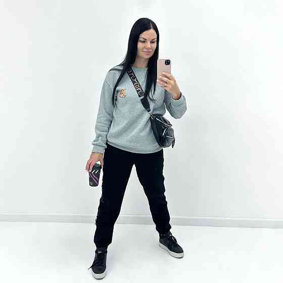 Жіночий світшот з принтом "Bear" оптом | Батал Київ