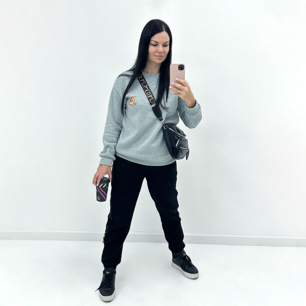 Жіночий світшот з принтом "Bear" оптом | Батал Київ - фото 1