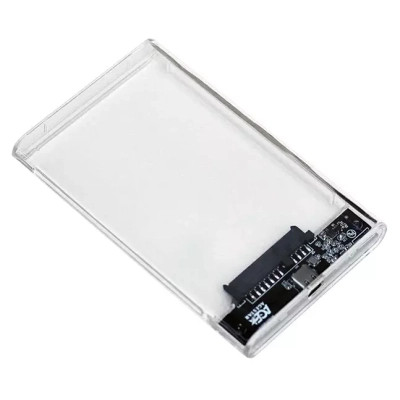 Карман внешний AgeStar 2.5", USB 3.2, 9.5 mm / 7 mm HDD/SSD, Transparent (3UB2P4C (Transparent)) Винница - изображение 1