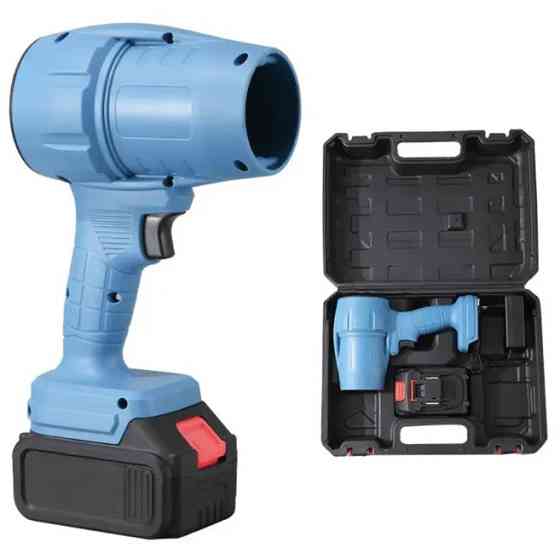 Акумуляторна турбовоздуходувка 48В, 2×6Ач, безщіткова, Jet Fan до 200 миль/год, кейс, для листя, снігу та пилу VN-45 Львів