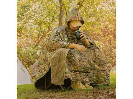 Универсальное пончо мультикам одеяло спальный мешок для армии и туризма тепла накидка зимняя до -10 Одесса