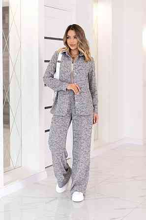 Жіночий легкий прогулянковий костюм: сорочка і штани американський креп Одеса