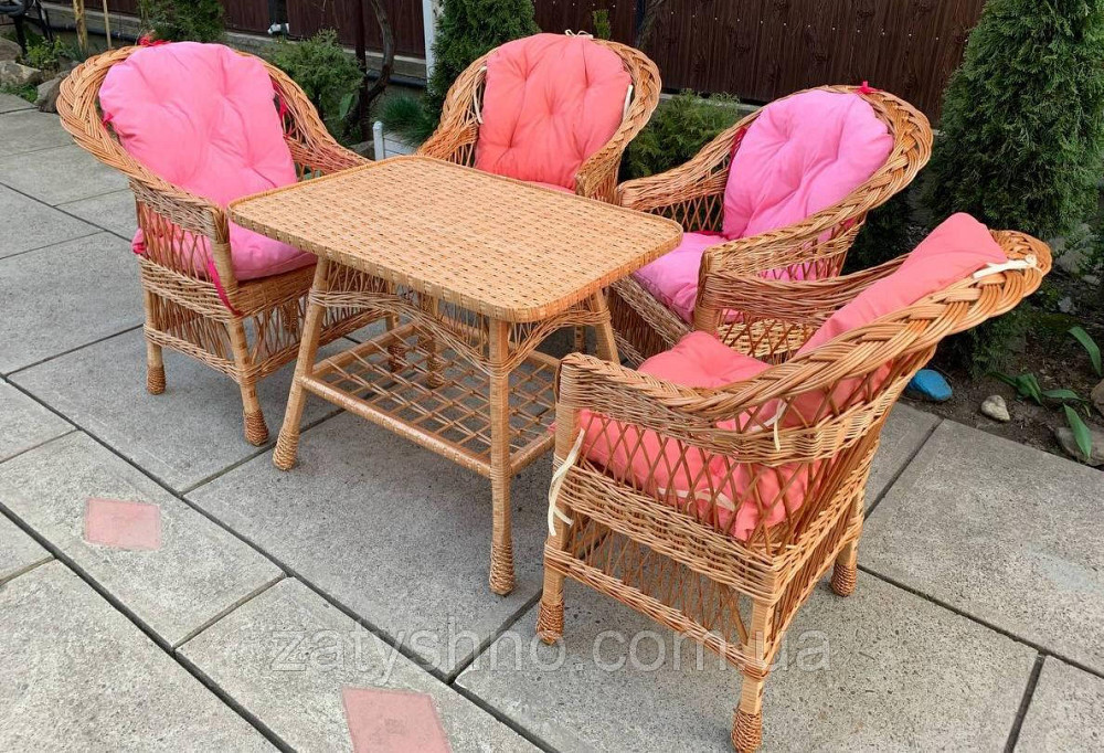 Прочная садовая плетеная мебель на дачу Киев - изображение 2