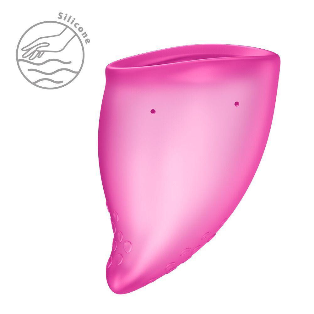 Менструальная чаша Fun Factory FUN CUP SIZE B Magenta, многоразовая, диаметр 4,3 см, объем 30 мл Sex Aura Киев - изображение 3