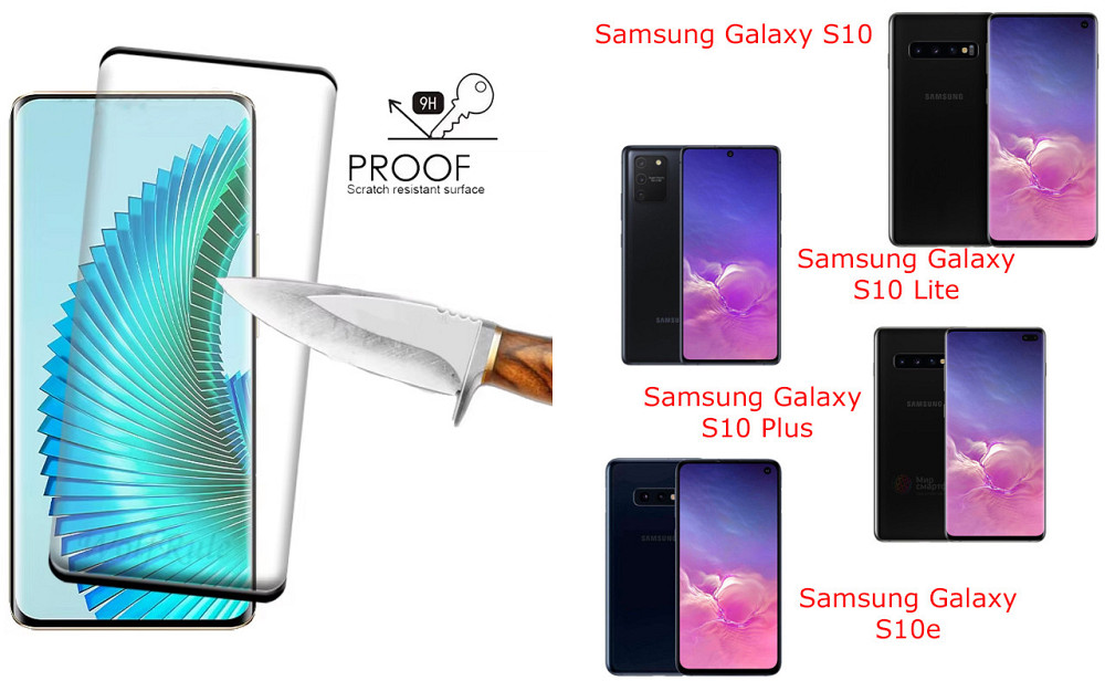 Захисне скло HyperGlass Pro для Samsung Galaxy S10, S10 Lite, S10 Plus, S10е – максимальна чутливість та захист Київ - фото 1
