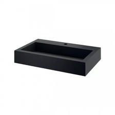 Раковина  Delabie Aqueduto 70x44 cm ścienna stal nierdzewna czarny mat 121150BK Киев - изображение 1