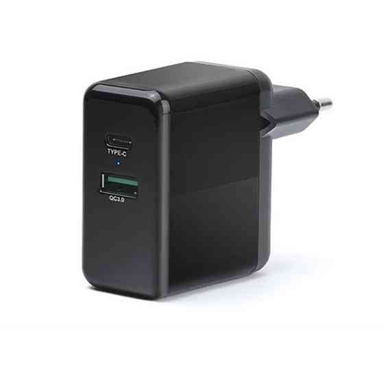 Мережевий зарядний пристрій REAL-EL CH-350 QC3.0 (2USB, 3A) Black Чорний Харків