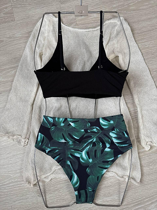 Купальник жіночий роздільний у рубчик з арнаментом M Харків - фото 5