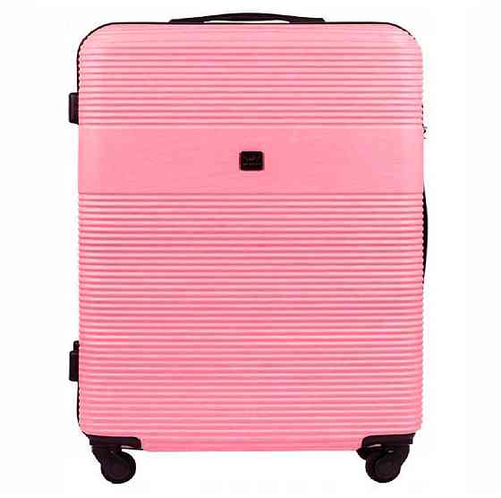 Валіза пластикова WINGS 5398 мала 55 см рожева Київ