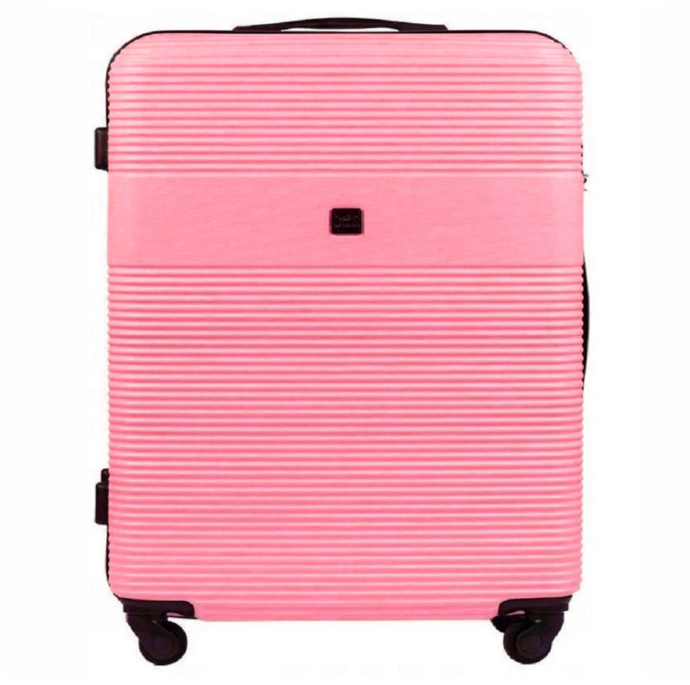 Валіза пластикова WINGS 5398 мала 55 см рожева Київ - фото 2