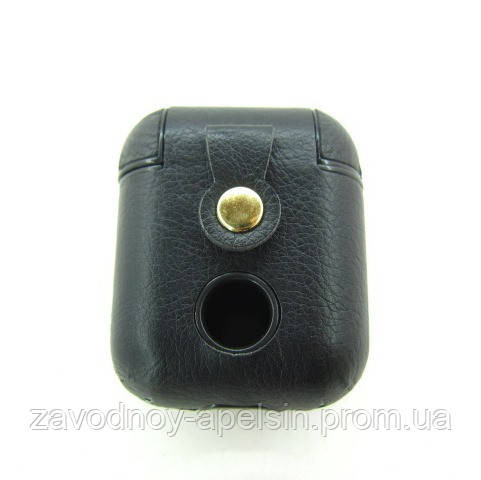 Чехол наушников AirPods 2 кожаный NB Leather Case (черный) Одесса - изображение 2