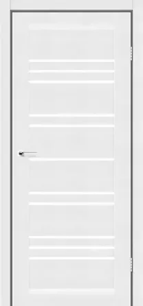 Двері міжкімнатні Дарумі Версаль білий мат скло сатин Київ