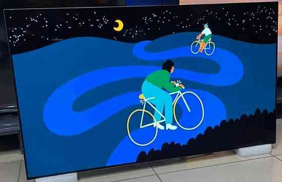 Телевізор Безрамний: 55" 120 Гц. 4К, OLED EVO Сабвуфер Смарт LG 55G19. Київ