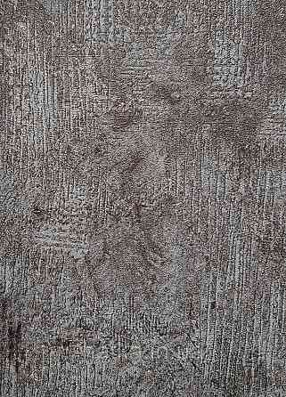 Шпалери метрові вінілові на флізеліні Sintra Structure під штукатурку мазки смужки чорні сірі золотисті 423158 Київ