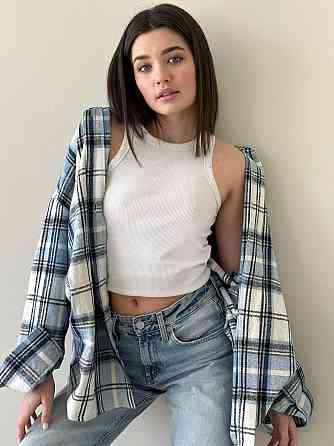 Жіноча тепла оверсайз сорочка в клітинку з турецького кашеміру Блакитний Одеса