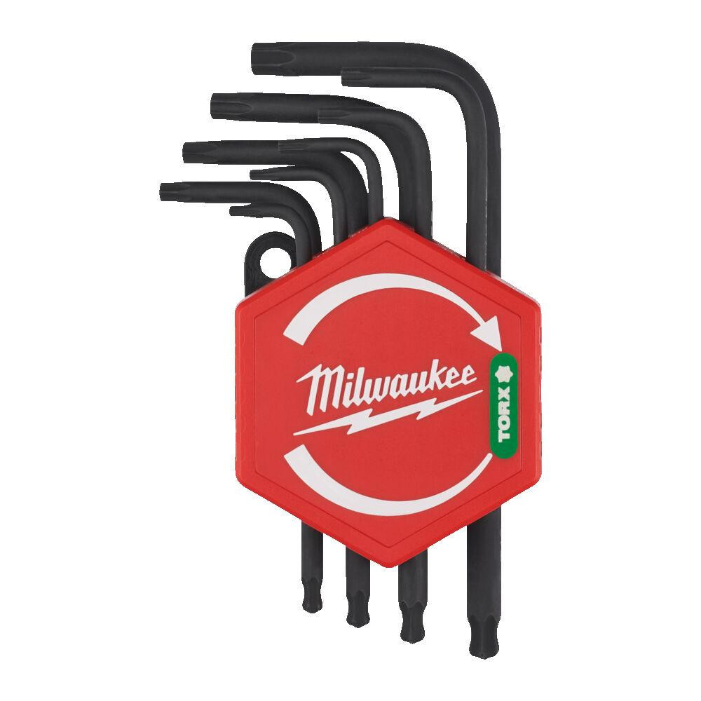 Набор ключей Г-образных Torx Compact MILWAUKEE, (T8/T9/T10/T15/T20/T25/T27/T30/T40) (9шт), пластиковый холдер Одесса - изображение 1