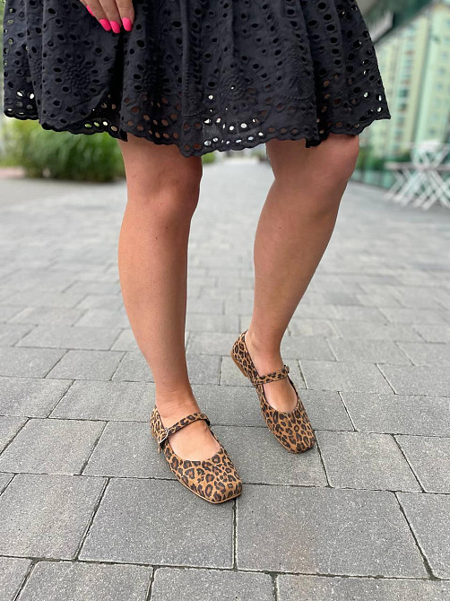 Zemira Балетки жіночі ZEMIRA леопард натуральна замша 36р. (5511) Коломия - фото 6