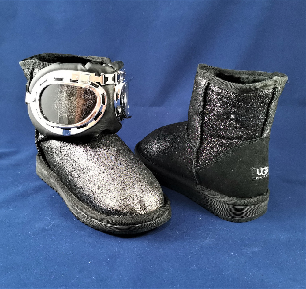 Зимові Жіночі Уггі UGG Чорні Чоботи на Хутрі Теплі (розміри: 36,37) - 29 Дніпро - фото 5